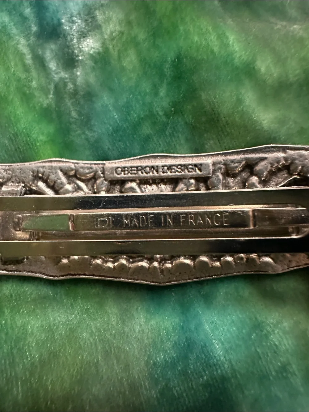 Oberon Design Scottish Thistle Britannia Metal Barrette